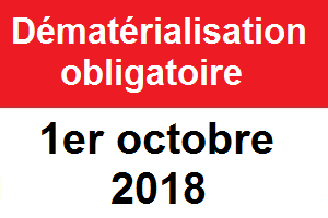 Depuis le 1er octobre 2018 dématérialisation des marchés publics obligatoire